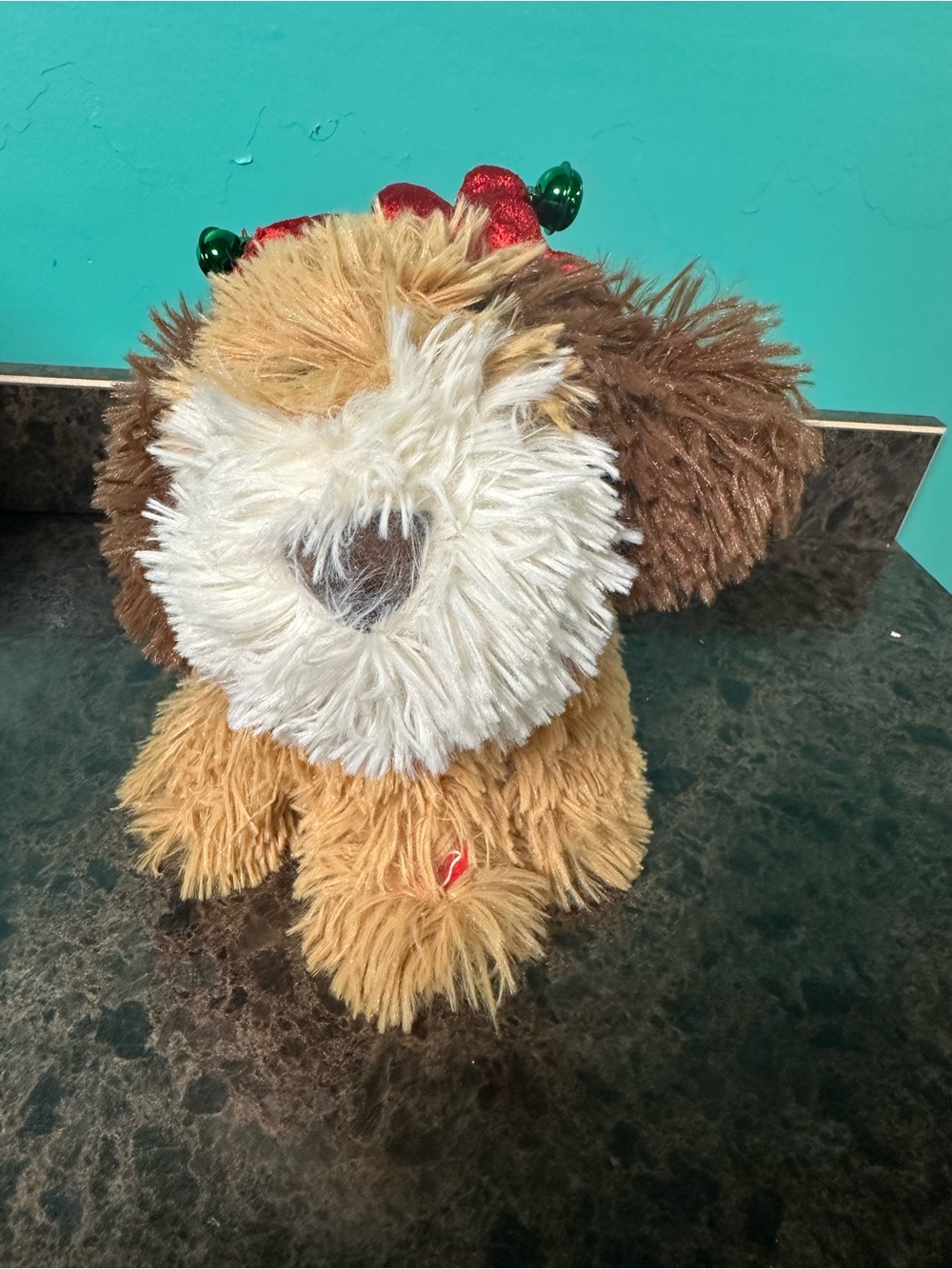 Dan Dee Silly Wild Animated Dancing Swirling Brown Tan White 9" plush Puppy NWTs